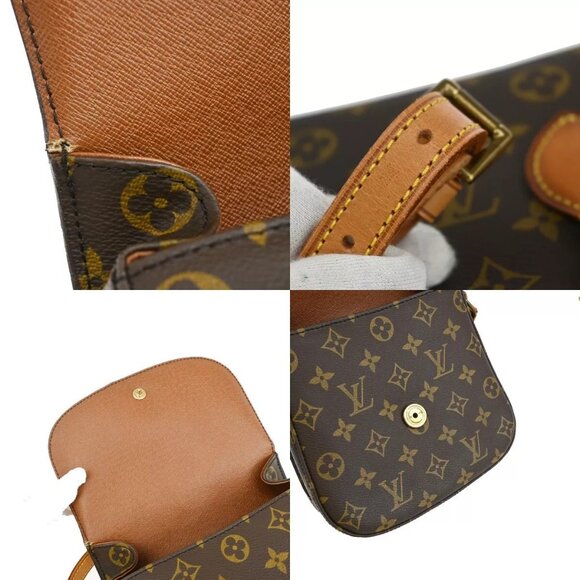 LOUIS VUITTON Saint Cloud MM Shoulder Bag Monogram Leather Brown - Picture 16 of 16
